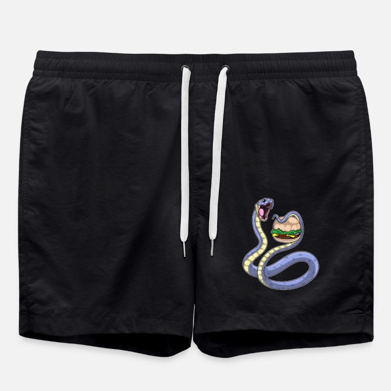 Burger au serpent - Short de bain - noir