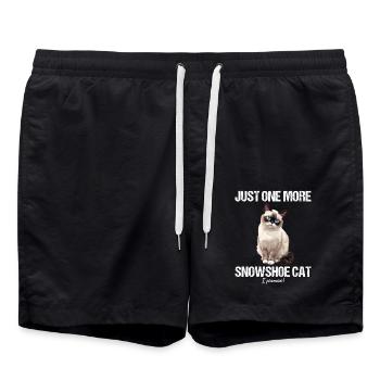Chaton raquette Chat raquette - Short de bain - noir - Devant - AI Model Male 185 light (185cm)