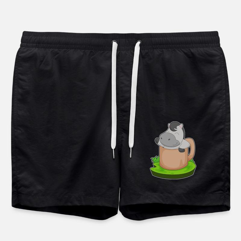 Tasse à cheval - Short de bain - noir