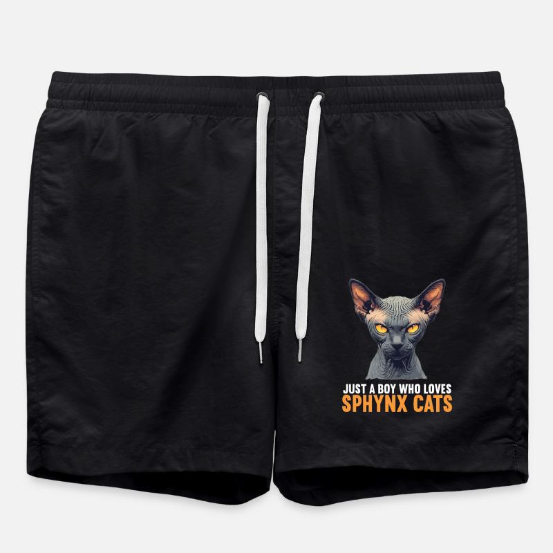 Chaton Sphynx Chat Sphynx - Short de bain - noir