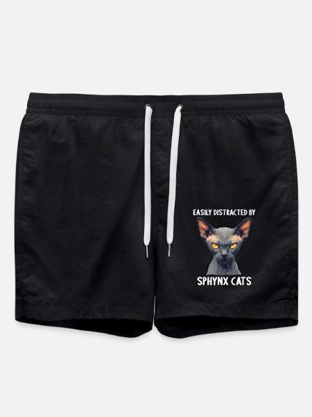 Chaton Sphynx Chat Sphynx - Short de bain - noir