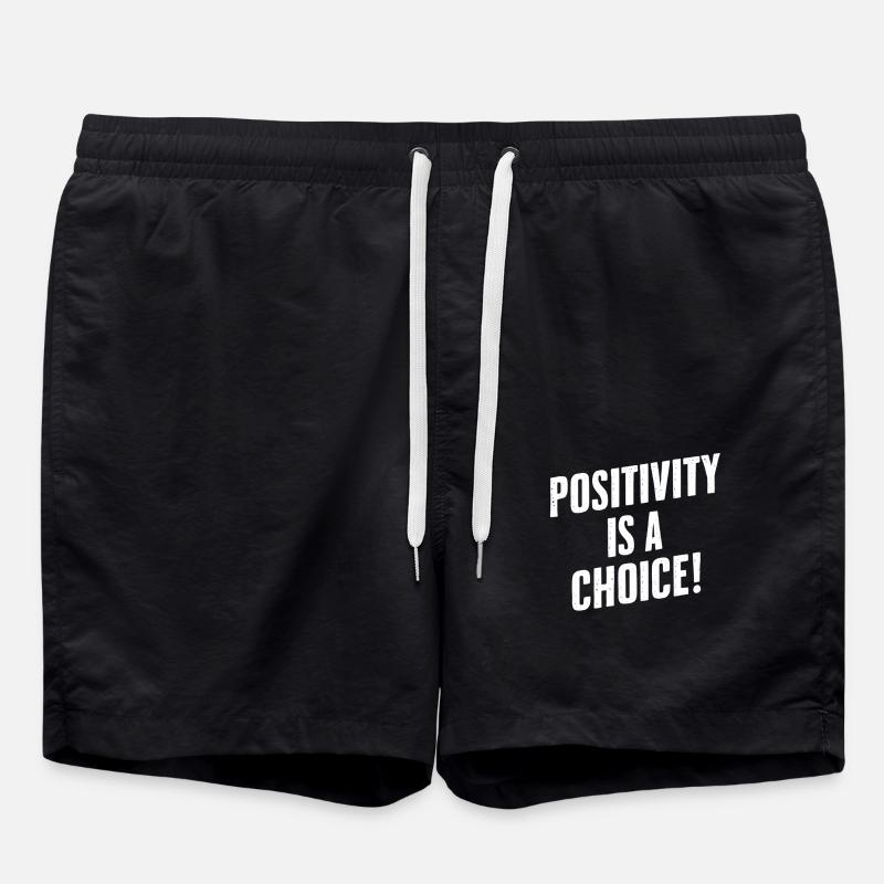 La positivité est un choix - Short de bain - noir