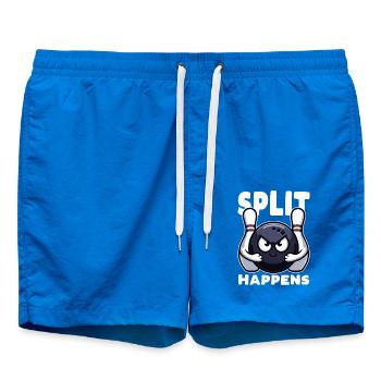 Split Happens Bowling Lustige Bowlingkugel zwei Pins - Badeshorts - Cobalt blue - Vorne