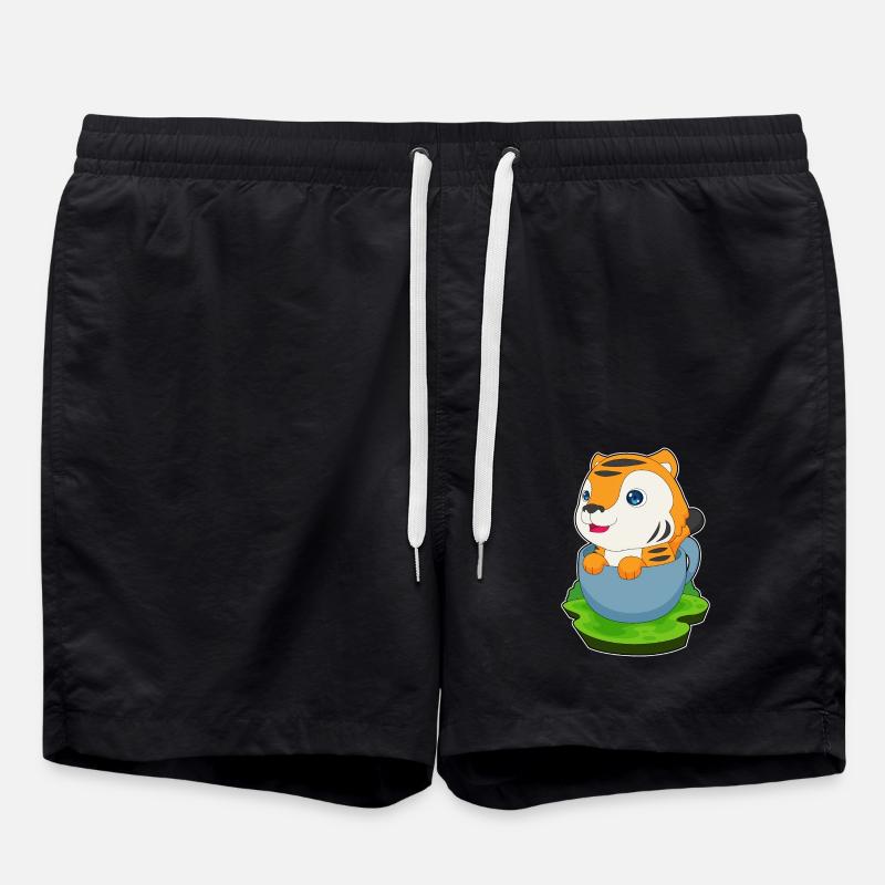 Tiger Mug - Swim Trunks - black