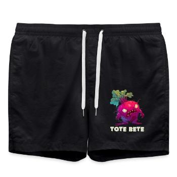 Fourre-tout Halloween à la betterave Fourre-tout à la betterave - Short de bain - noir - Devant - AI Model Male 185 light (185cm)