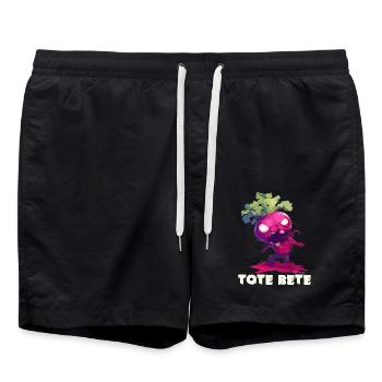Fourre-tout Halloween à la betterave Fourre-tout à la betterave - Short de bain - noir - Devant - AI Model Male 185 light (185cm)