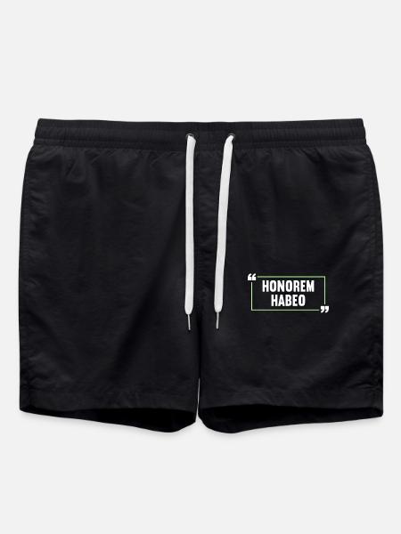 Latin Funny Latin Saying - Swim Trunks - black