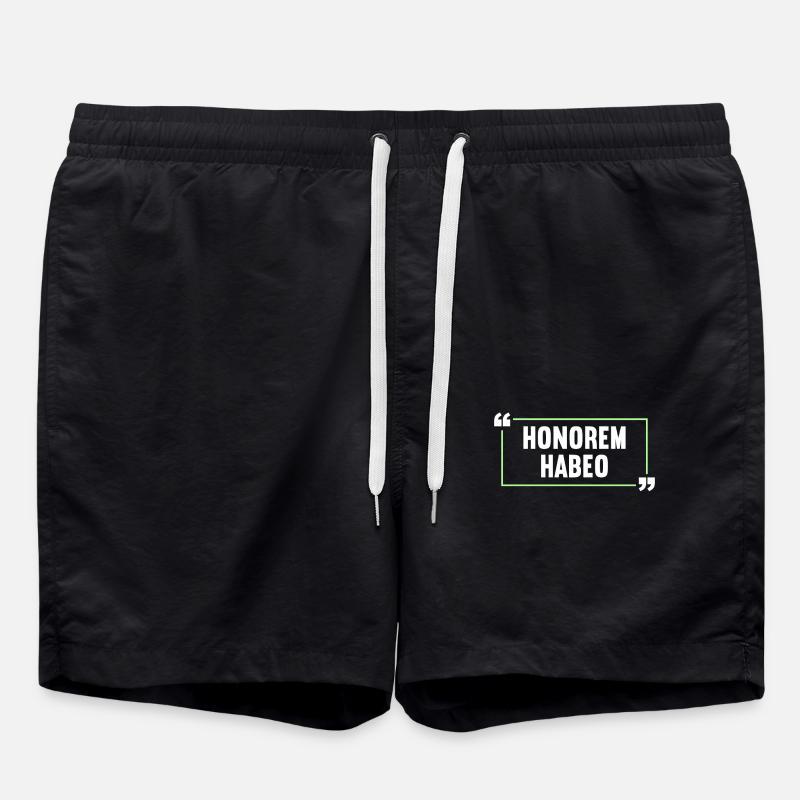 Latin Funny Latin Saying - Swim Trunks - black
