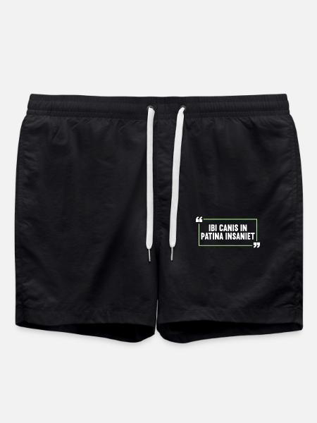 Latin Funny Latin Saying - Swim Trunks - black