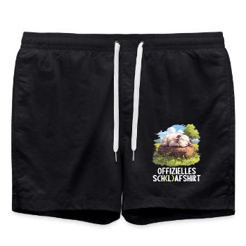 Chemise officielle de mouton Chemise de nuit officielle - Short de bain - noir - Devant - AI Model Male 185 light (185cm)