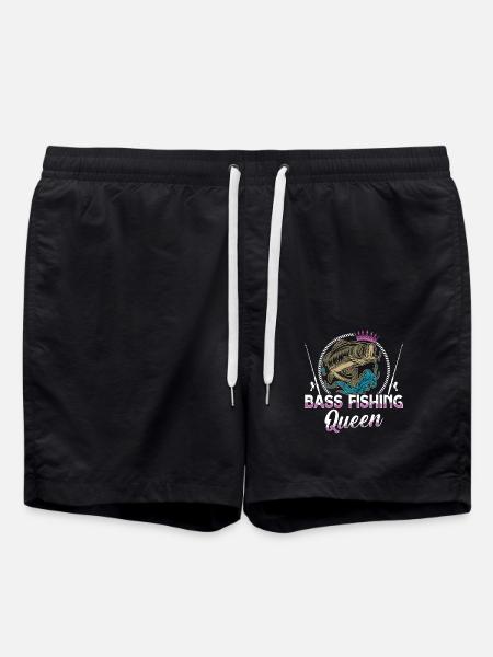 Bass Fishing Queen - Swim Trunks - black