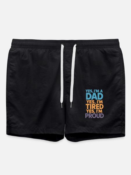 Yes, I'm a proud father - Swim Trunks - black