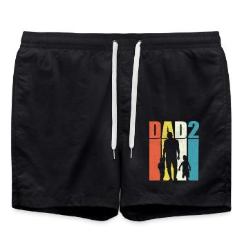 Dad - Swim Trunks - black - Front - AI Model Male 185 light (185cm)