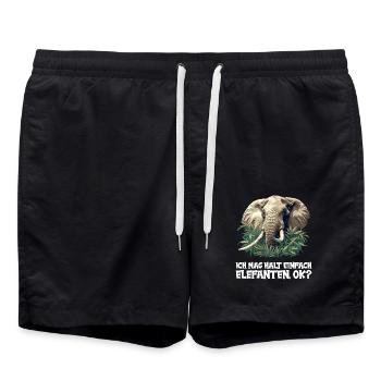 Éléphant Éléphant - Short de bain - noir - Devant - AI Model Male 185 light (185cm)