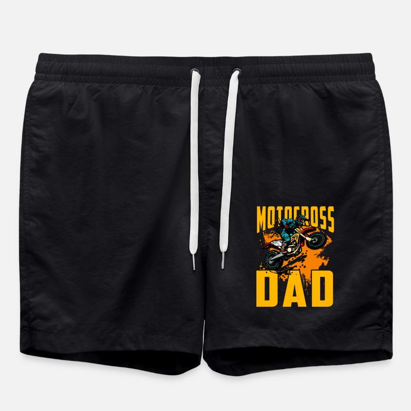Papa motocross - Short de bain - noir