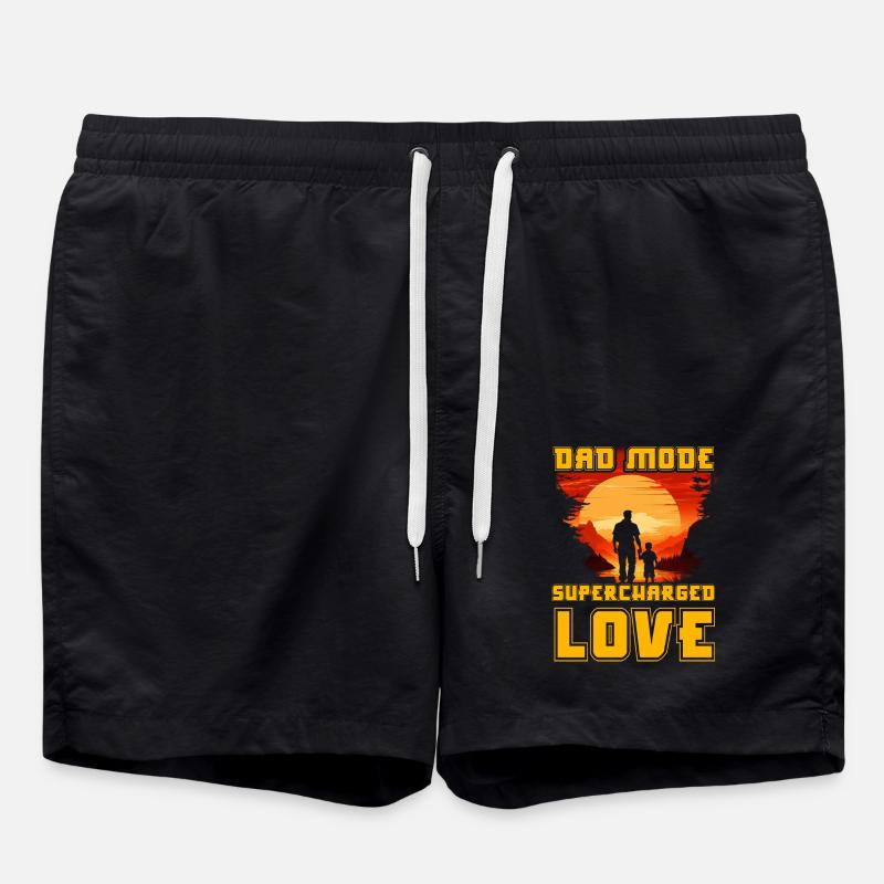 Mode papa Amour suralimenté - Short de bain - noir
