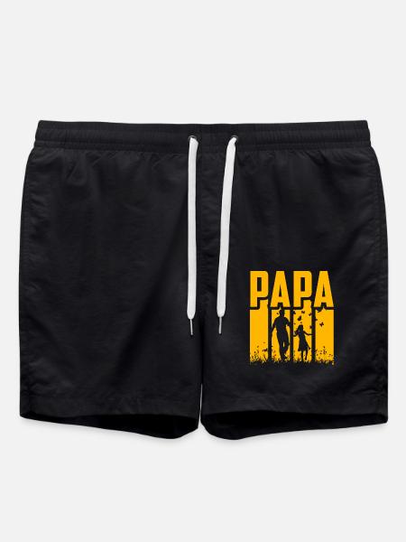 Papa - Badeshorts - Schwarz