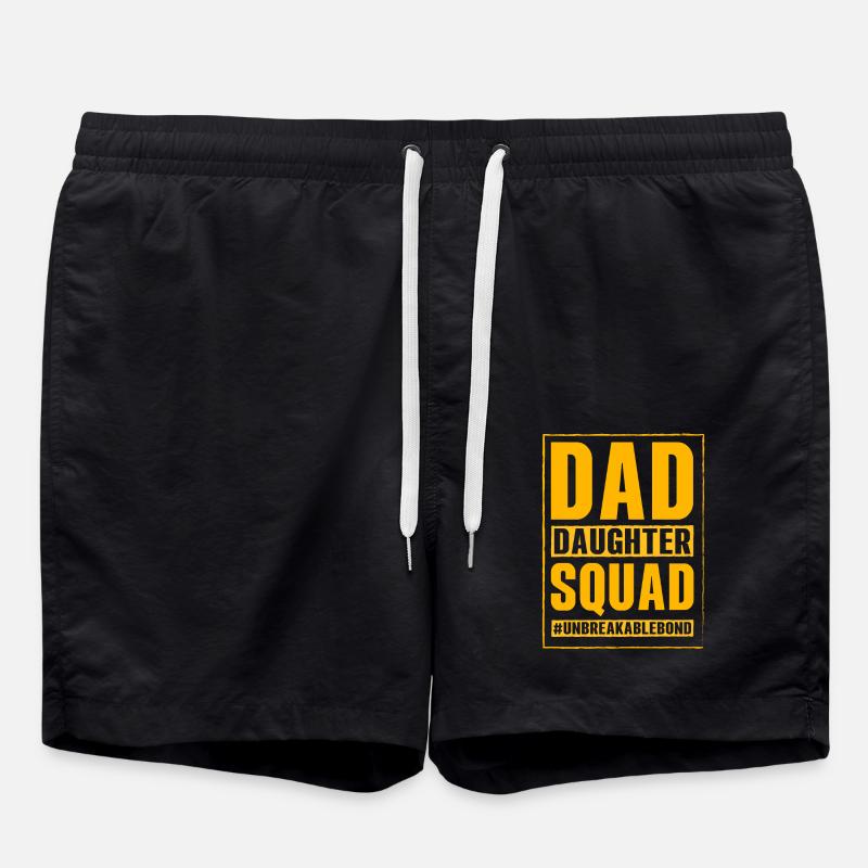 Vater-Tochter-Truppe - Badeshorts - Schwarz