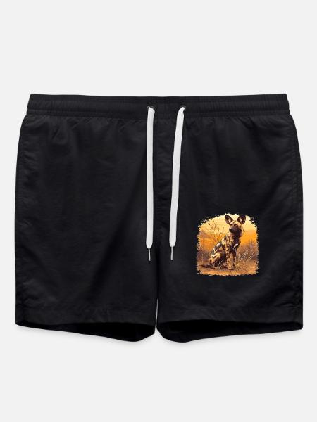 Wildhunde Wildhund - Badeshorts - Schwarz