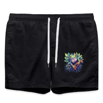 Rainette Baumfrösche Baumfrosch - Short de bain - noir - Devant - AI Model Male 185 light (185cm)