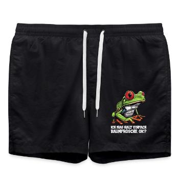 Rainette Baumfrösche Baumfrosch - Short de bain - noir - Devant - AI Model Male 185 light (185cm)
