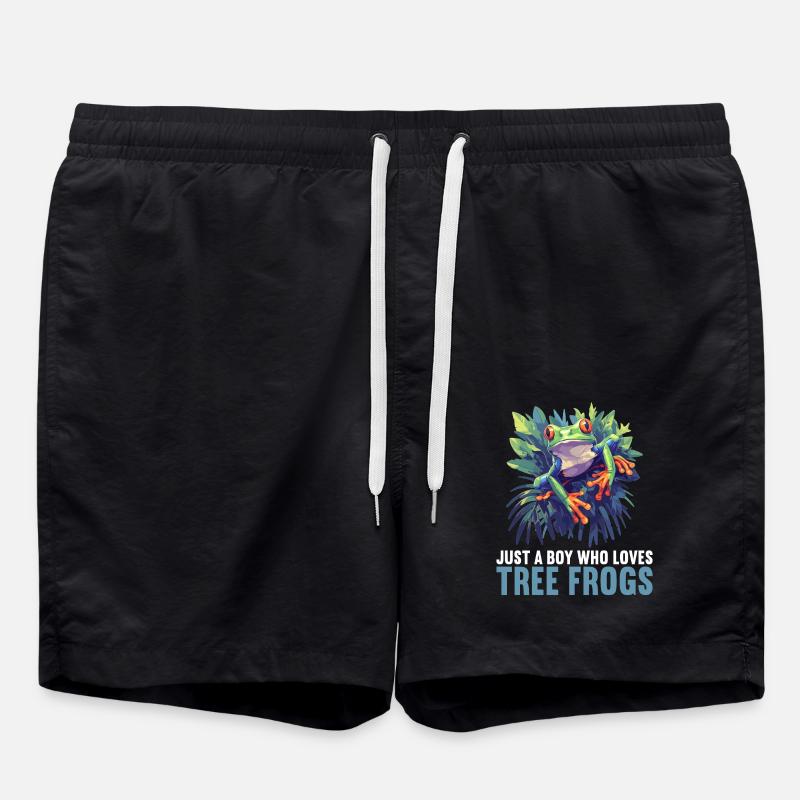 Tree Frog Baumfrösche Baumfrosch - Swim Trunks - black