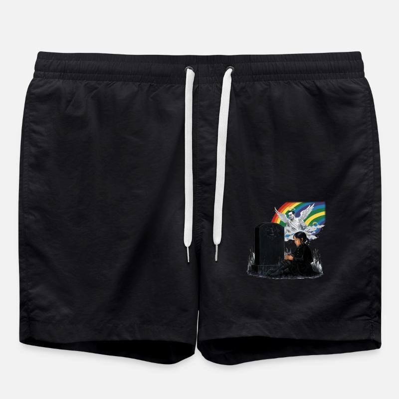 Fille papa Ange en deuil - Short de bain - noir