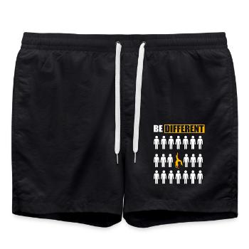 Sei anders Capoeira - Badeshorts - Schwarz - Vorne - AI Model Male 185 light (185cm)