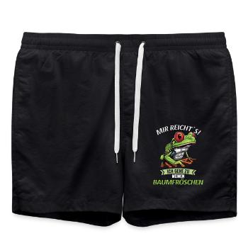 Rainette Baumfrösche Baumfrosch - Short de bain - noir - Devant - AI Model Male 185 light (185cm)
