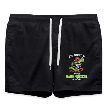 Rainette Baumfrösche Baumfrosch - Short de bain - noir - Devant - AI Model Male 185 light (185cm)