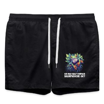 Rainette Baumfrösche Baumfrosch - Short de bain - noir - Devant - AI Model Male 185 light (185cm)