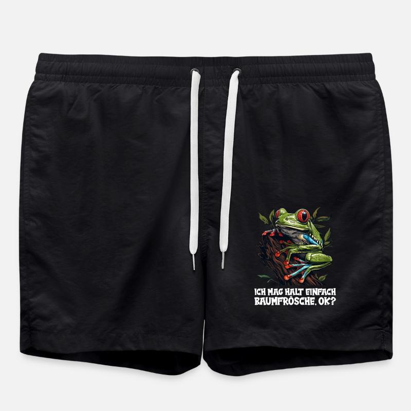Rainette Baumfrösche Baumfrosch - Short de bain - noir