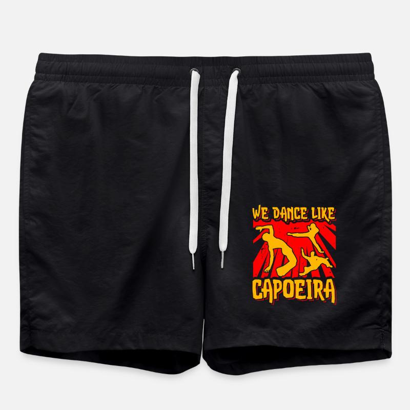 We dance like Capoeira - Swim Trunks - black