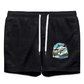 Thon Thunfische Thunfisch - Short de bain - noir - Devant - AI Model Male 185 light (185cm)