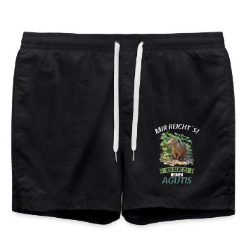 Agouti Agutis Aguti - Badeshorts - Schwarz - Vorne - AI Model Male 185 light (185cm)