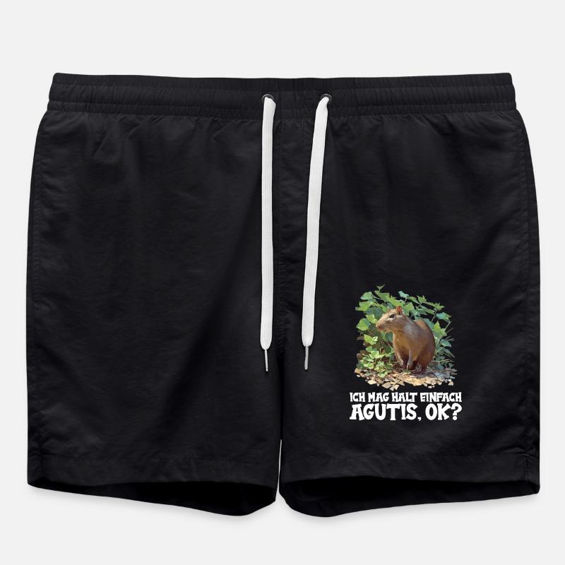 Agouti Agutis Aguti - Swim Trunks - black