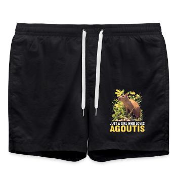 Agouti Agutis Aguti - Badeshorts - Schwarz - Vorne - AI Model Male 185 light (185cm)