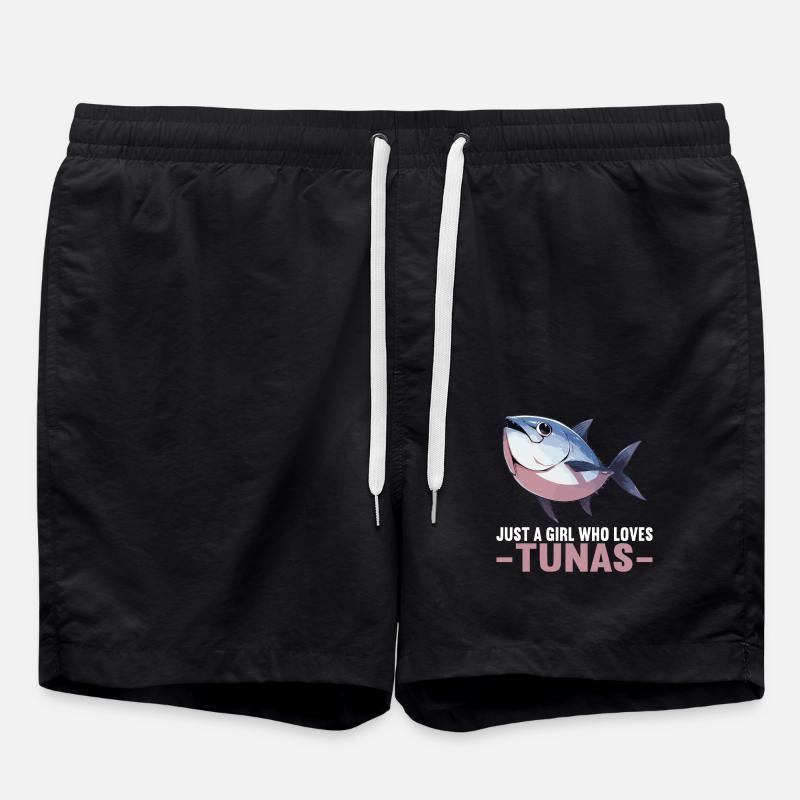 Tuna Thunfische Thunfisch - Swim Trunks - black