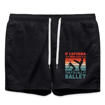 Si la capoeira était facile, ils appelleraient ça du ballet - Short de bain - noir - Devant - AI Model Male 185 light (185cm)