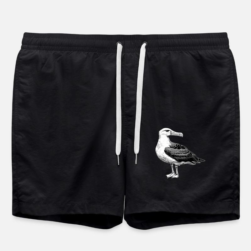 Albatross Albatrosse Albatros - Swim Trunks - black