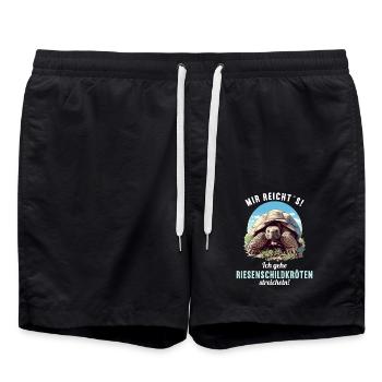 Giant tortoises Giant tortoise - Swim Trunks - black - Front - AI Model Male 185 light (185cm)