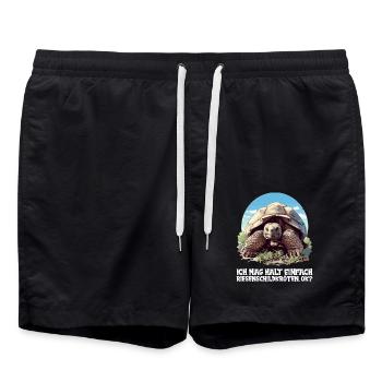 Giant tortoises Giant tortoise - Swim Trunks - black - Front - AI Model Male 185 light (185cm)