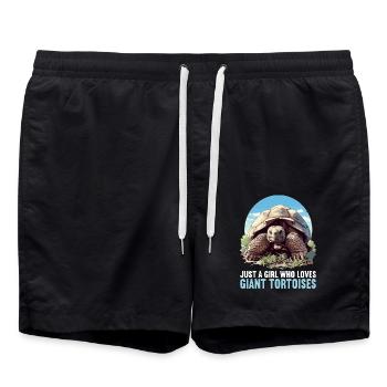 Giant tortoises Giant tortoise - Swim Trunks - black - Front - AI Model Male 185 light (185cm)