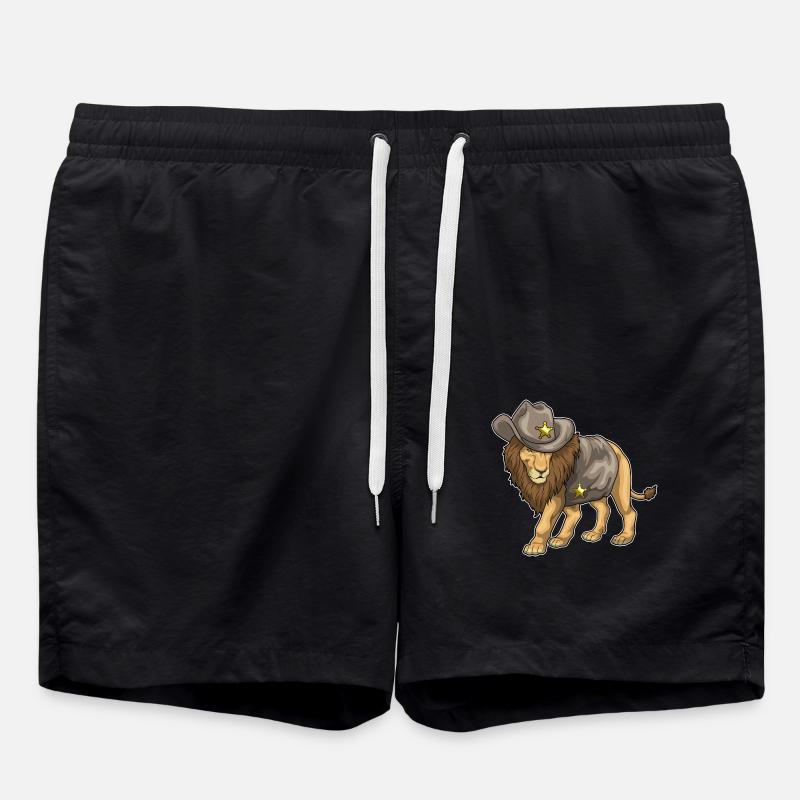 Chapeau de cowboy Lion Sheriff - Short de bain - noir
