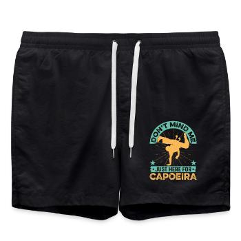 Ne me dérangez pas juste ici pour la capoeira - Short de bain - noir - Devant - AI Model Male 185 light (185cm)