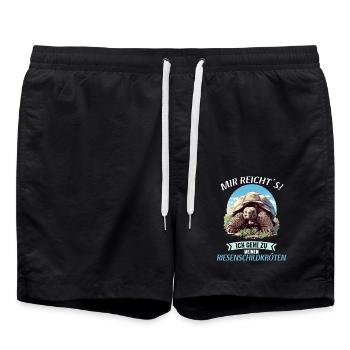 Giant tortoises Giant tortoise - Swim Trunks - black - Front - AI Model Male 185 light (185cm)