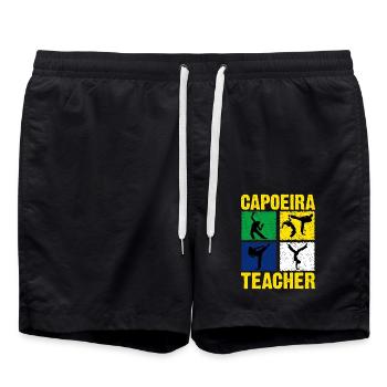 Capoeira Teacher - Swim Trunks - black - Front - AI Model Male 185 light (185cm)