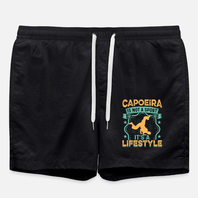 La capoeira, ce n’est pas un sport, c’est un mode de vie - Short de bain - noir