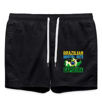Arts Martiaux brésiliens Capoeira - Short de bain - noir - Devant - AI Model Male 185 light (185cm)