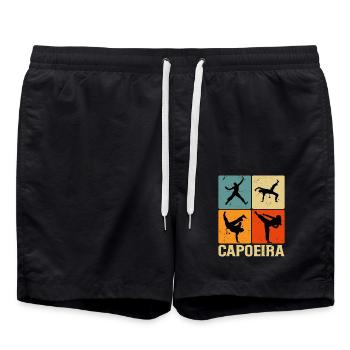 Capoeira - Short de bain - noir - Devant - AI Model Male 185 light (185cm)